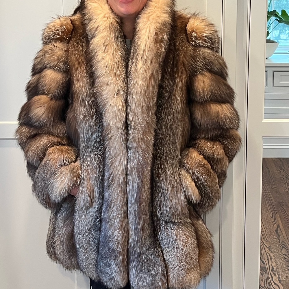 Crystal fox fur coat - Picture 4 of 6